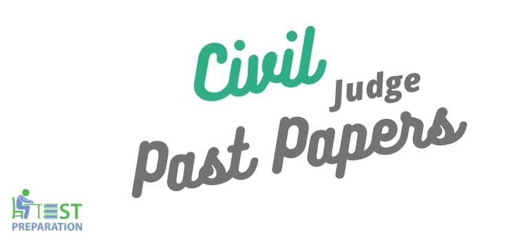 Civil Judge Past Papers