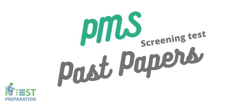 PMS Screening Test Past Papers