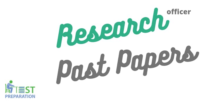 Research Officer past Papers